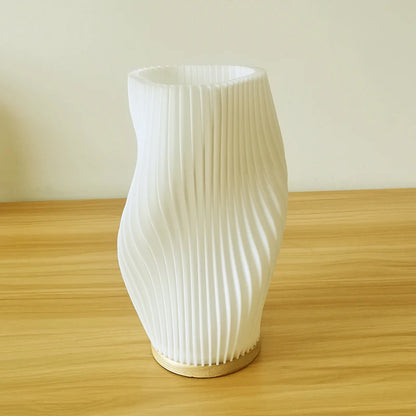 French Cream Style 3D Desk Lamp Ins Internet Red Pleated Bedroom Bedside Lamp Study Coffee Shop Card Seat Atmosphere Lamp